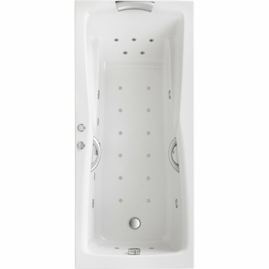 Whirlpoolrahmen PVC Weiß 302x403cm Mit Edelstahl Einlegeblech - Fliesenrahmen Für Whirlwannen