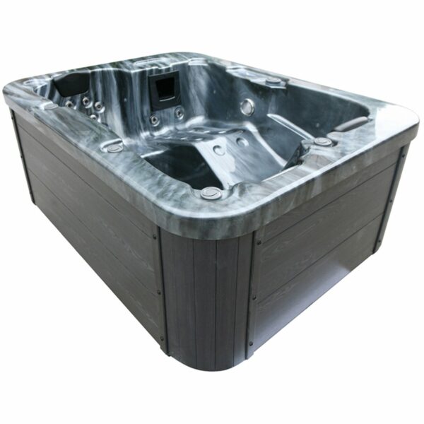 Outdoor Whirlpool Black Marble Pure ohne Treppe und Thermoabdeckung
