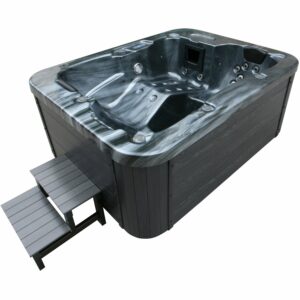 Home Deluxe Whirlpool Black Marble für 3 Personen 210 x 160 x 85 cm