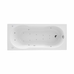 Ottofond Badewanne Nixe 170 cm Weiß inkl. Whirlpool Typ 3 Chrom