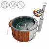 Holzklusiv Hot Tub Saphir 180 Thermoholz Spa Wanne Anthrazit