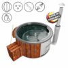 Holzklusiv Hot Tub Saphir 180 Thermoholz Spa Deluxe Clean Wanne Anthrazit