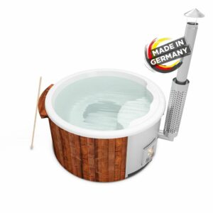 Holzklusiv Hot Tub Saphir 180 Thermoholz Basic Wanne Weiß