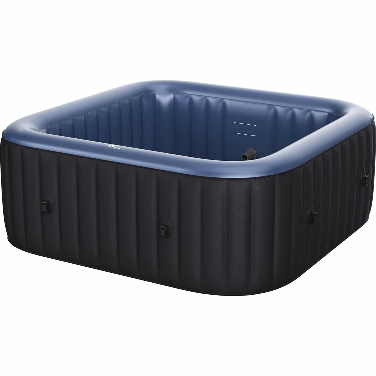 Mobiler Whirlpool Tekapo 158 cm x 158 cm x 68 cm 4 Personen Anthrazit