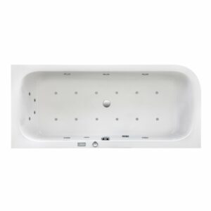 Ottofond Whirlpool-Komplettset Spirit 180x80 cm Links Weiß