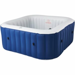 Mobiler Whirlpool SQUARE NAVY Marineblau 158 x 158 x 68 cm f. 4 Pers.