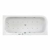 Ottofond Whirlpool-Komplettset Spirit 180x80 cm Links Weiß  mit Wassereinlauffun
