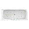 Ottofond Whirlpool-Komplettset Spirit 180x80 cm Links Weiß  mit Wannenrandarmatu